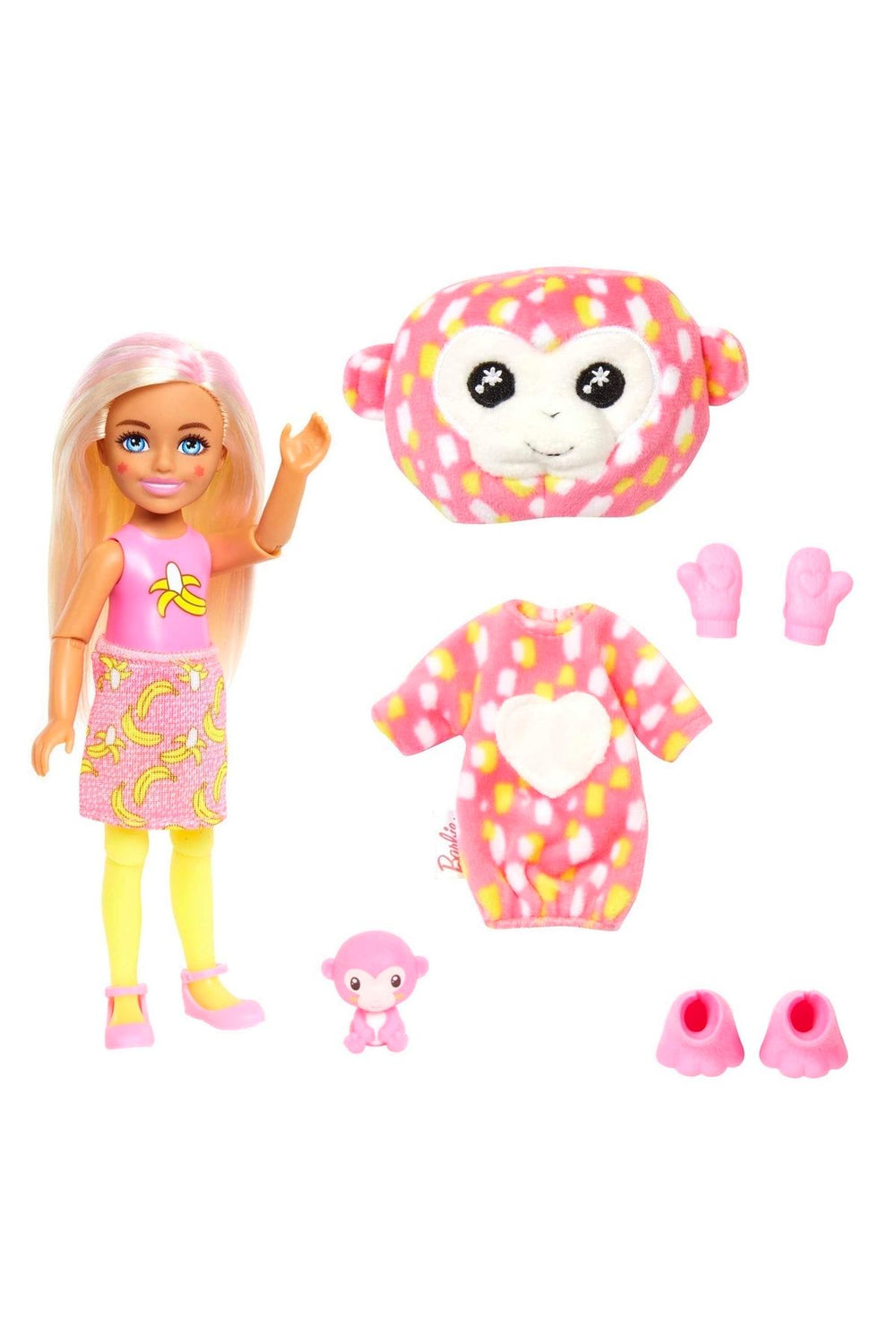 Barbie Cutie Reveal Bebekler Chelsea Tropikal Orman Serisi HKR12-HKR14 Maymun