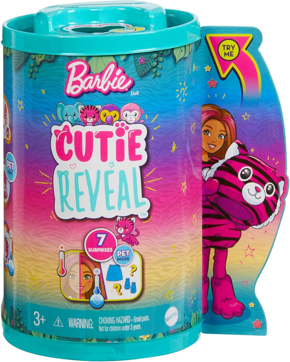 Barbie Cutie Reveal Bebekler Chelsea Tropikal Orman Serisi - Kaplan