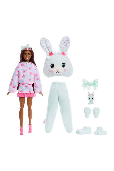 Barbie Cutie Reveal Doll & Accessories, Cuddly Series Bunny