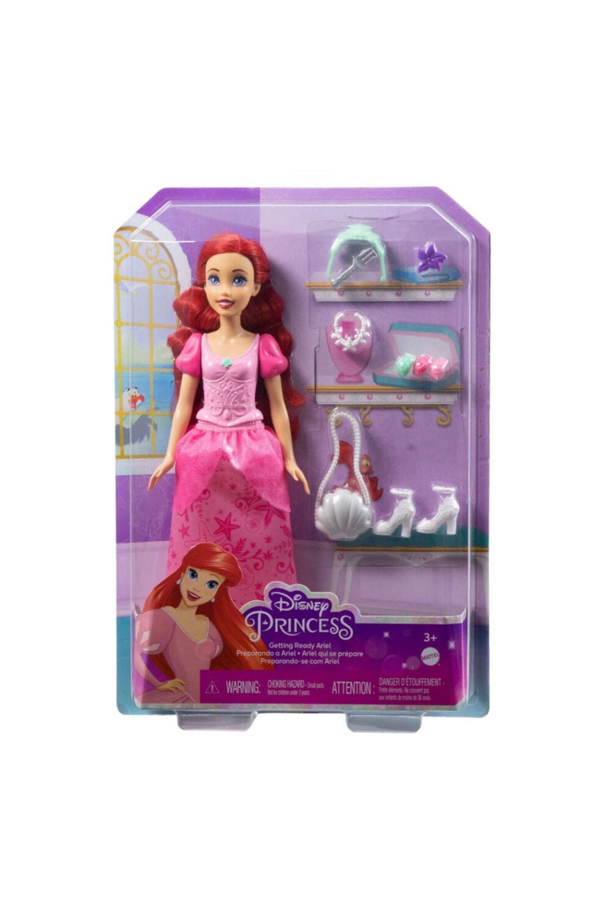 Barbie Disney Prenses Ariel Ve Aksesuarları Oyun Seti Hlx34