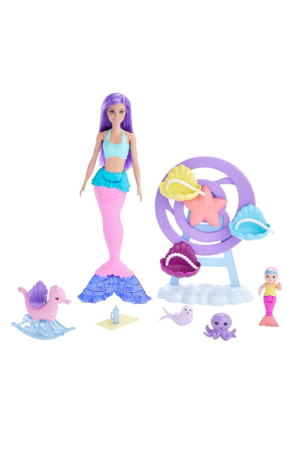 Barbie Dreamtopia Deniz Kızı Bebek ve Çocuk Oyun Alanı
