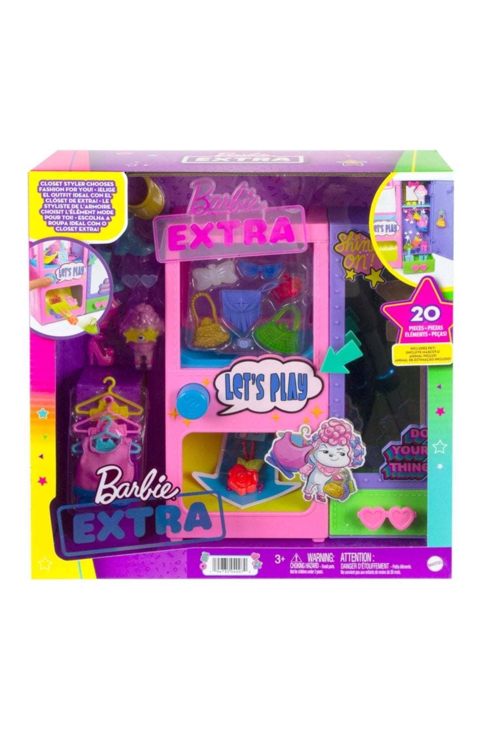 Barbie Extra Kıyafet Otomatı Oyun Seti Hfg75