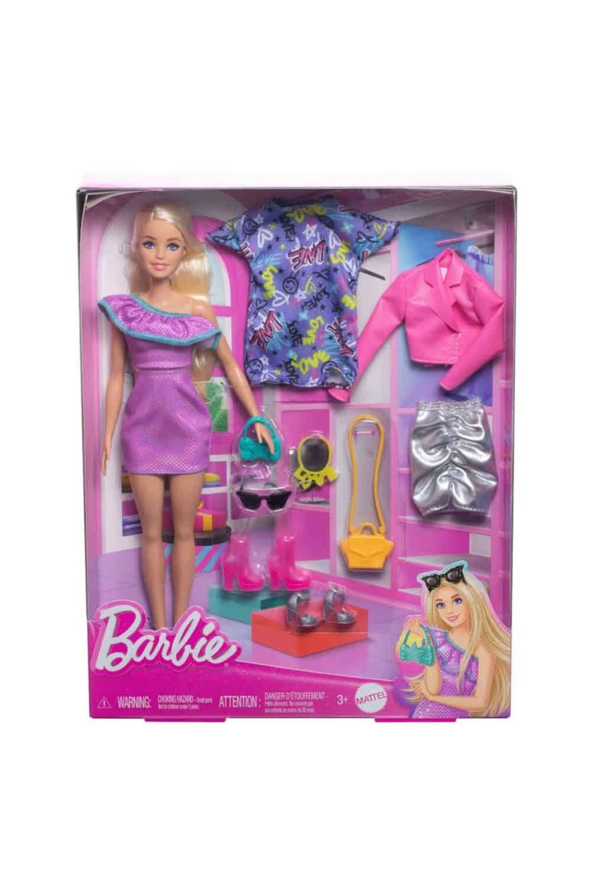 Barbie Moda Bebeği ve Aksesuarları HYT61