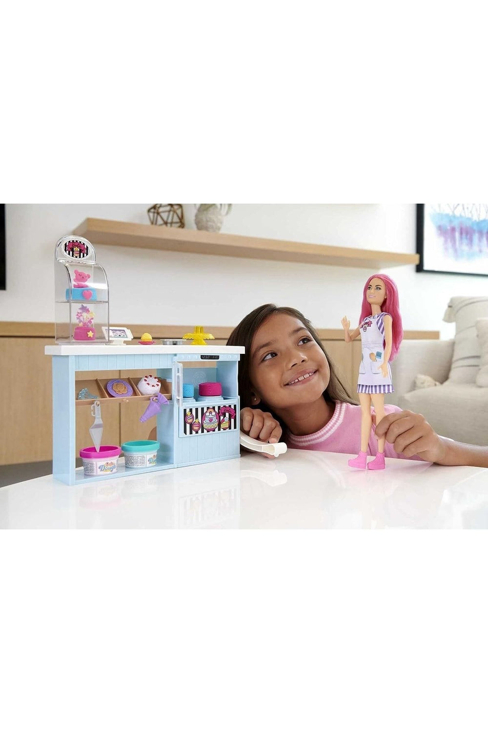 Barbie Oyuncak Pasta Dükkanı Oyun Seti
