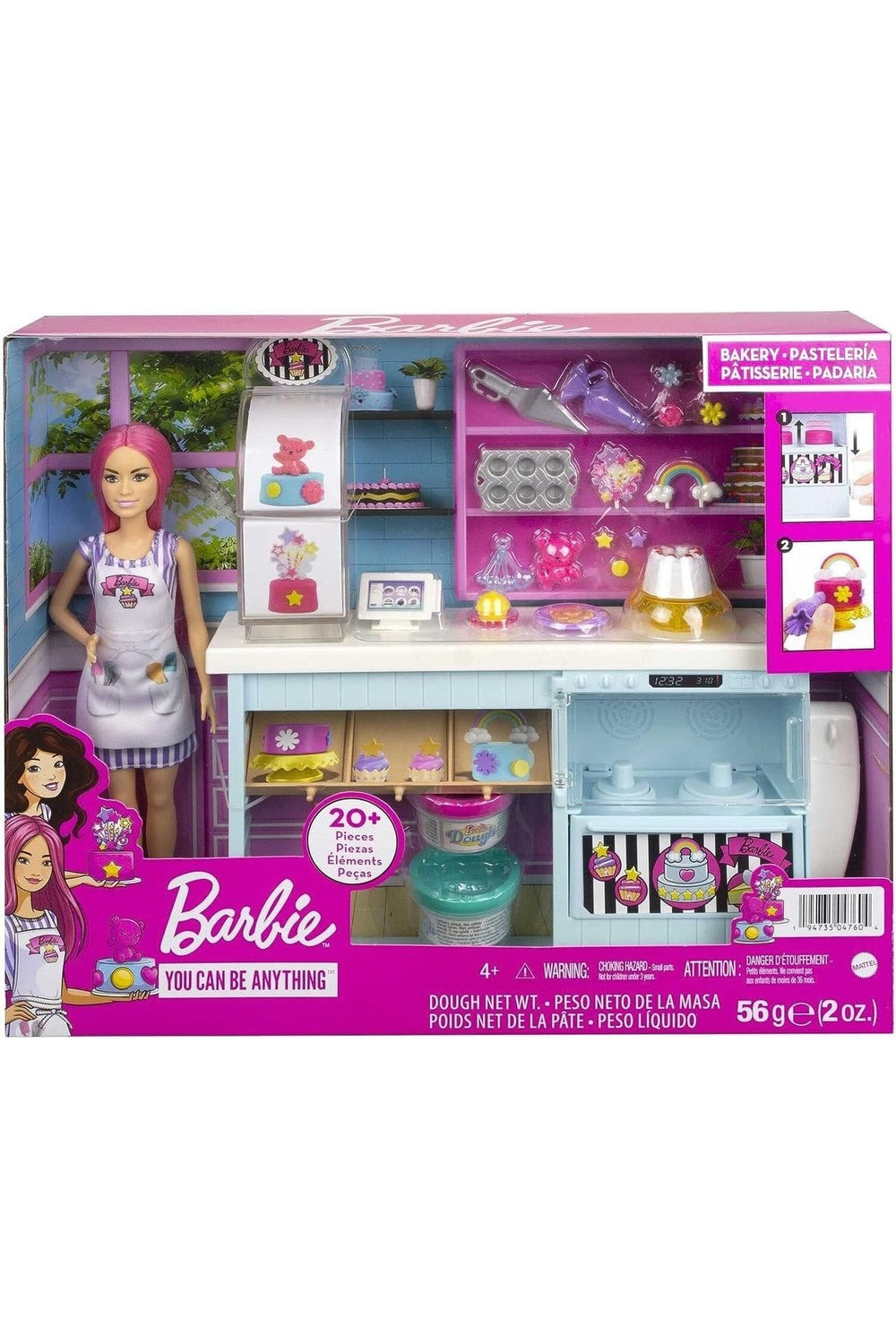 Barbie Oyuncak Pasta Dükkanı Oyun Seti