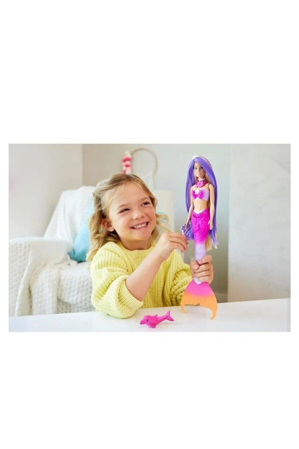 Barbie Renk Değiştiren Deniz Kızı ve Aksesuarları HRP97