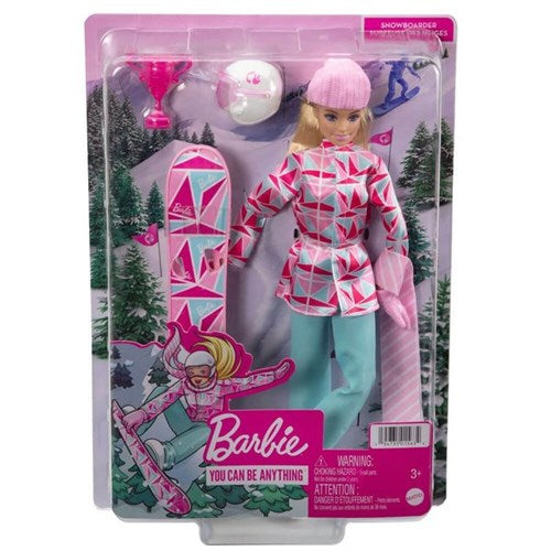 Barbie Snowboard Sporcusu Bebek HCN32
