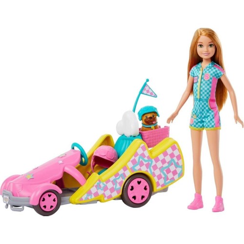 Barbie Stacie Go Kart HRM08 Lisanlı Ürün