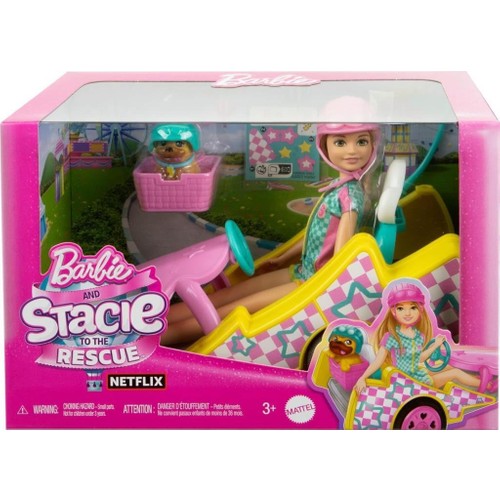 Barbie Stacie Go Kart HRM08 Lisanlı Ürün