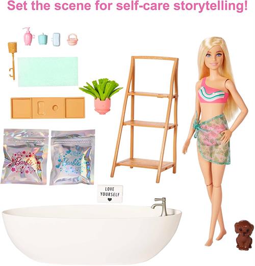 Barbie Wellness Barbi'nin Spa Günü Oyun Seti HKT92