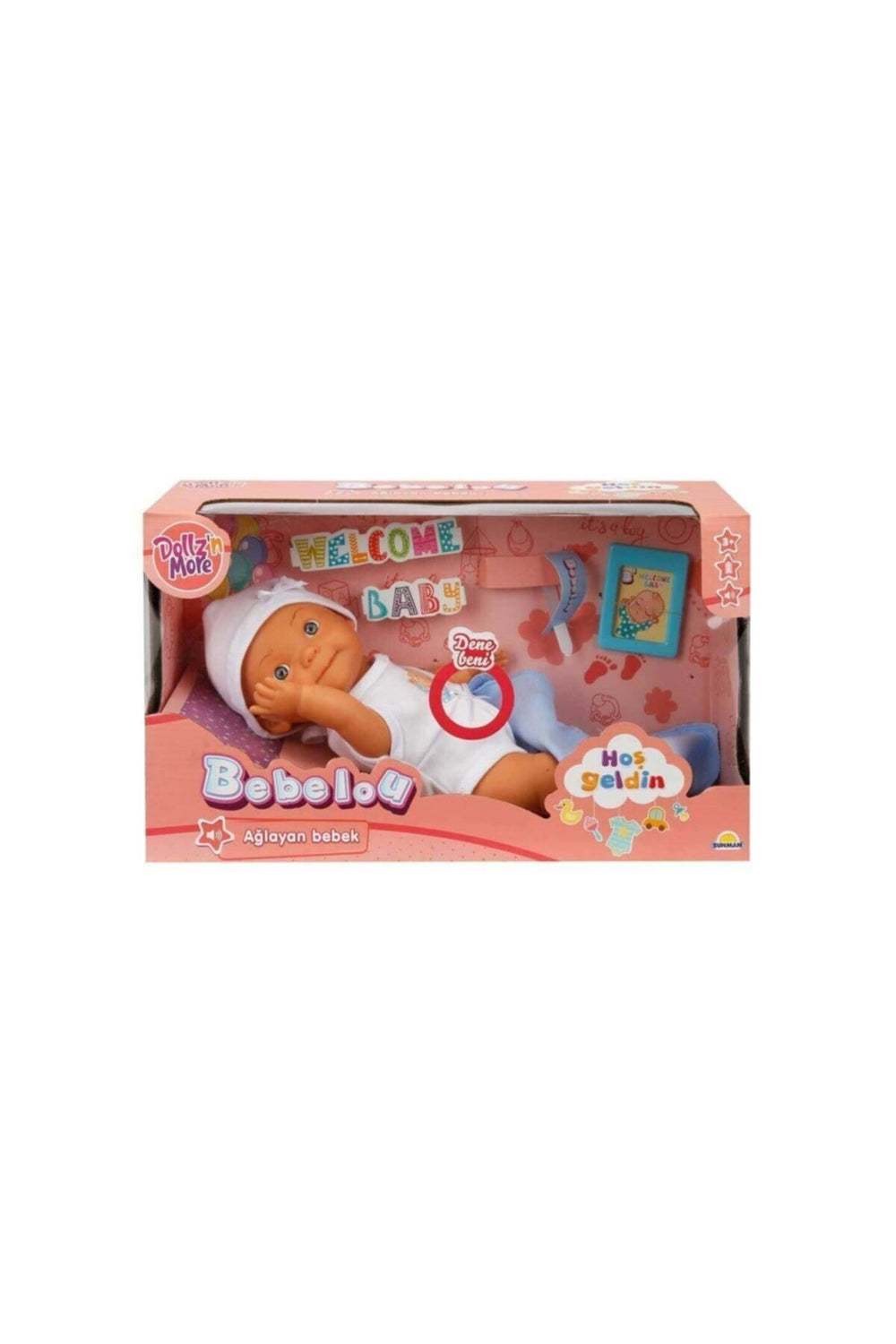Bebelou Hoşgeldin Sesli Ağlayan Bebek 30 cö