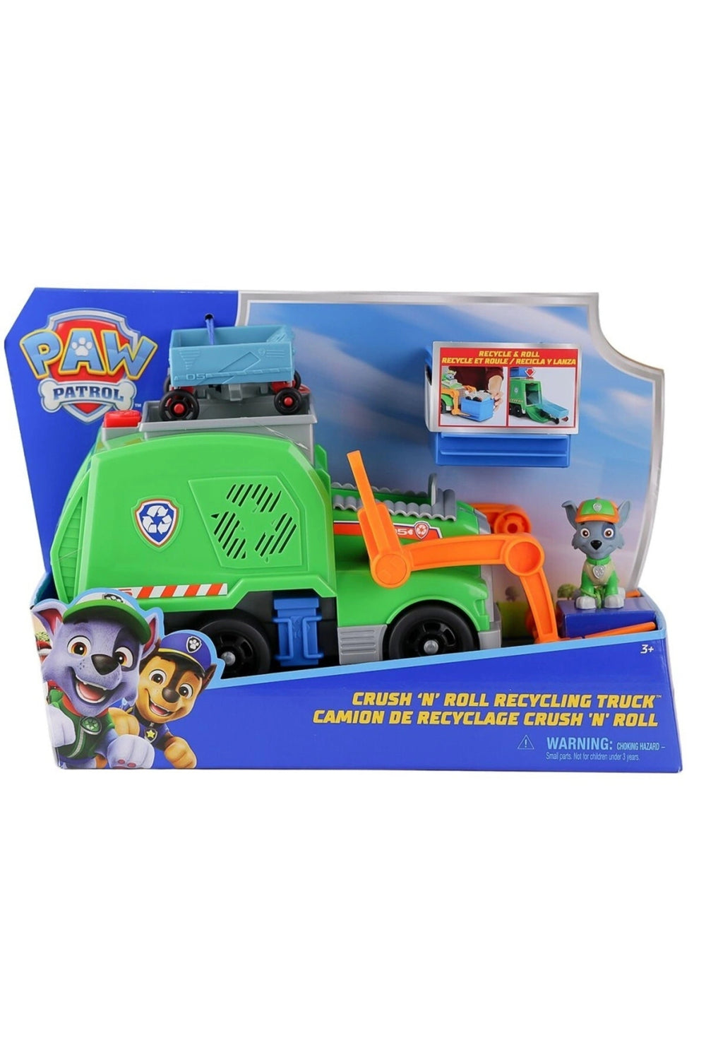 BFS SPM-6071248 PaW Patrol Rocky ile Crush N Roll Geri Dönüşüm Kamyonu