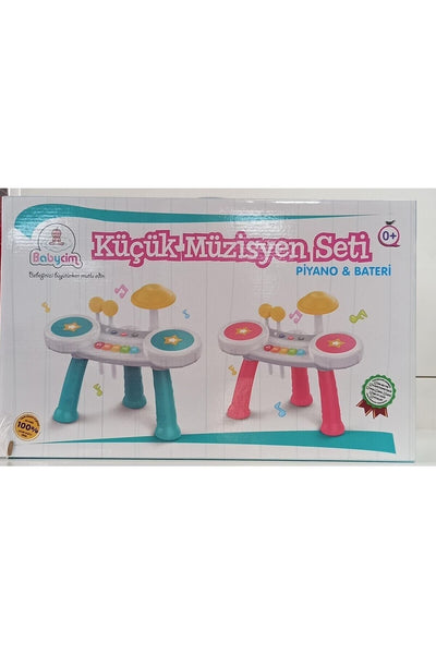 Birlik babycim küçük müzisyen piyano ve bateri set