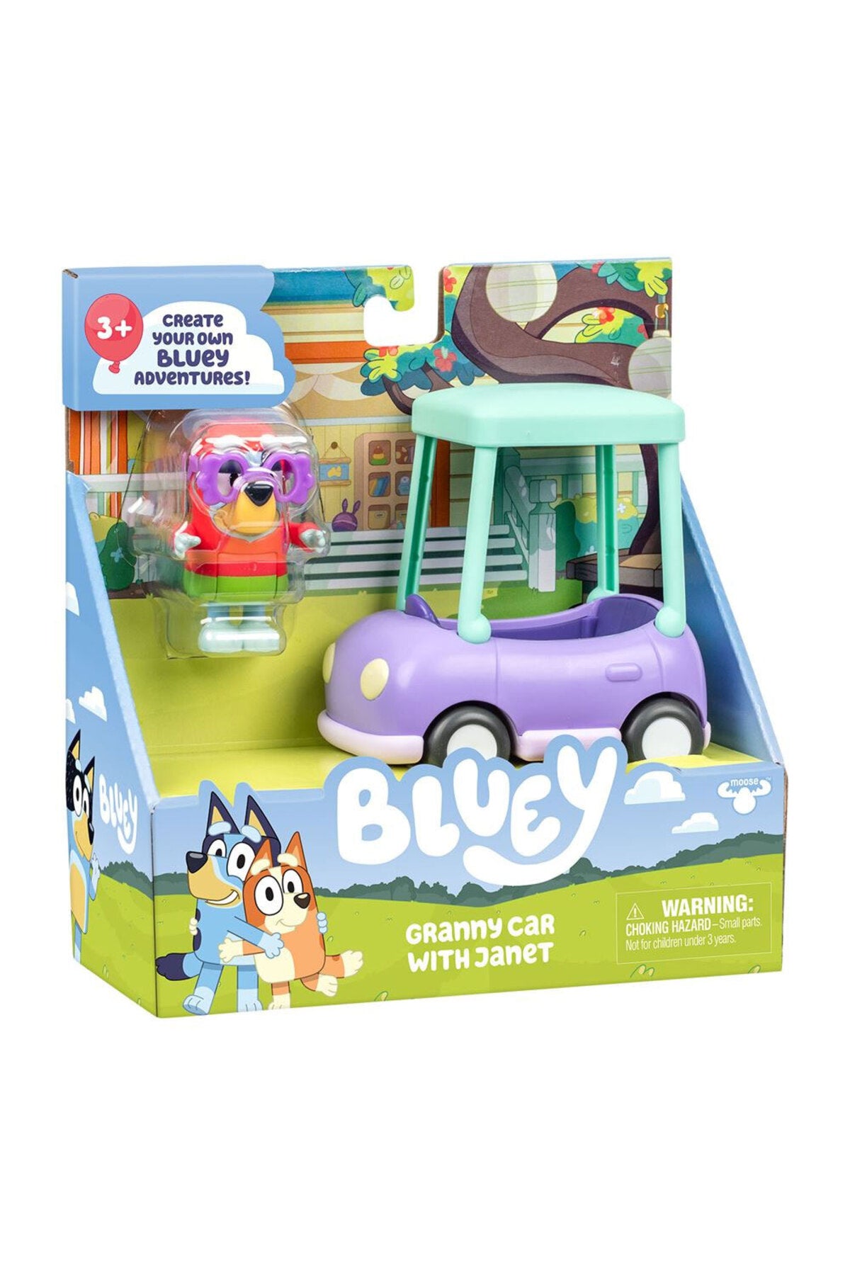 Bluey Büyükannenin Arabası ve Janet Figürü 18924