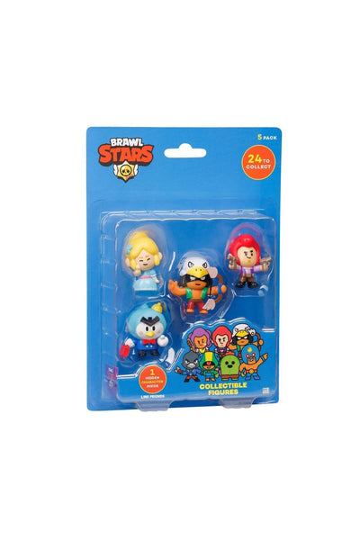 Brawl Stars 5'li Figür Seti + Sürpriz Figür, Koleksiyon İçin Ideal!