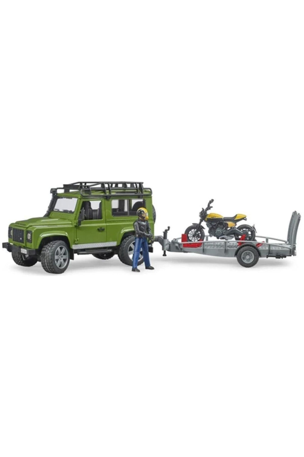 Bruder Br02589 Land Rover Arazi Aracı &amp; Ducati Motorsiklet Ve Sürücüsü