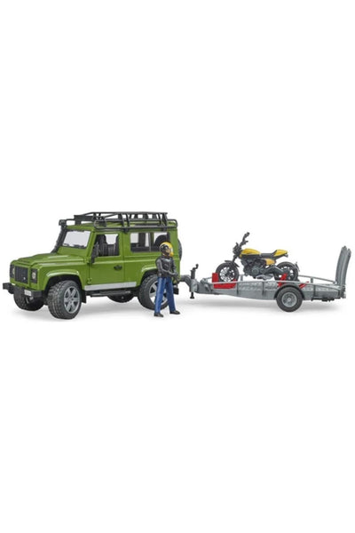 Bruder Br02589 Land Rover Arazi Aracı &amp; Ducati Motorsiklet Ve Sürücüsü