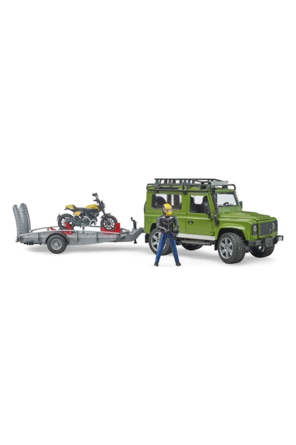 Bruder Br02589 Land Rover Arazi Aracı &amp; Ducati Motorsiklet Ve Sürücüsü