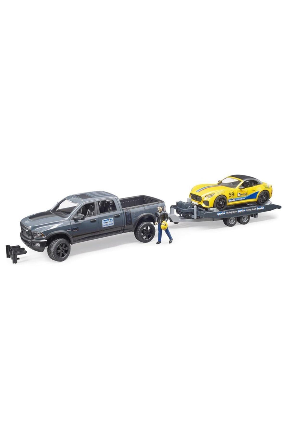 Bruder Ram 2500 Pıckup ve Roadster Yarış Arabası BR02504 Lisanslı Ürün