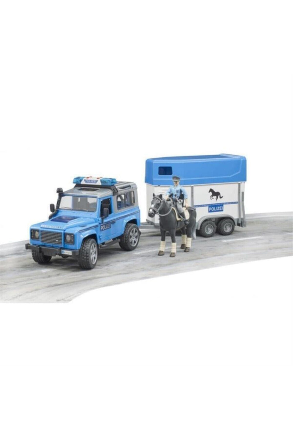 Bruder Römorklu Polis Aracı Memur Ve Atı