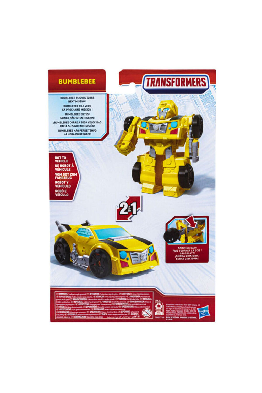 Bumblebee Dönüşen Robot ve Araba Figürü – 2’si 1 Arada Oyuncak (3+ Yaş)