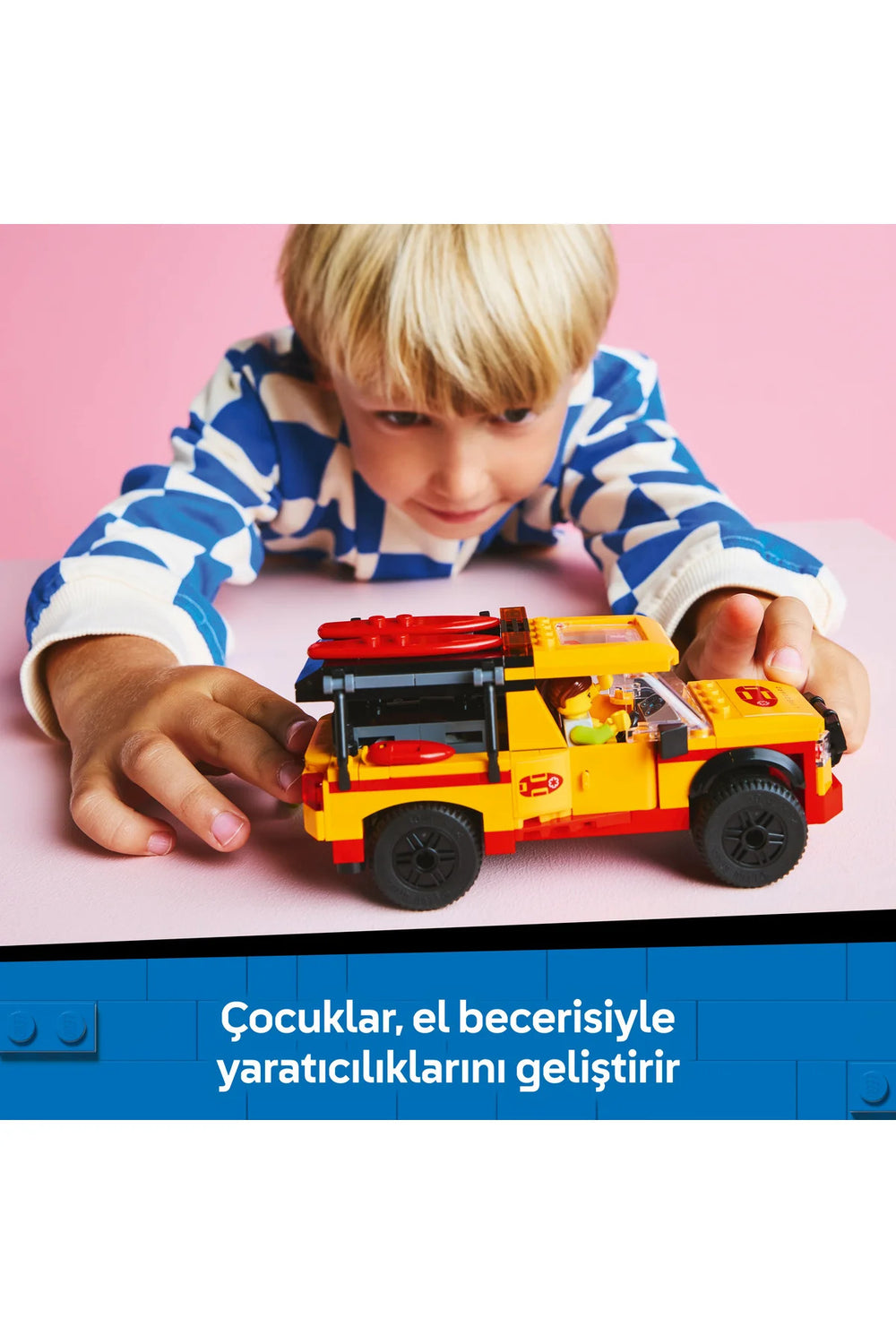 ® City Cankurtaran Kamyoneti 60453 - 6+ Çocuklar için Yaratıcı Oyuncak Yapım Seti (214P)