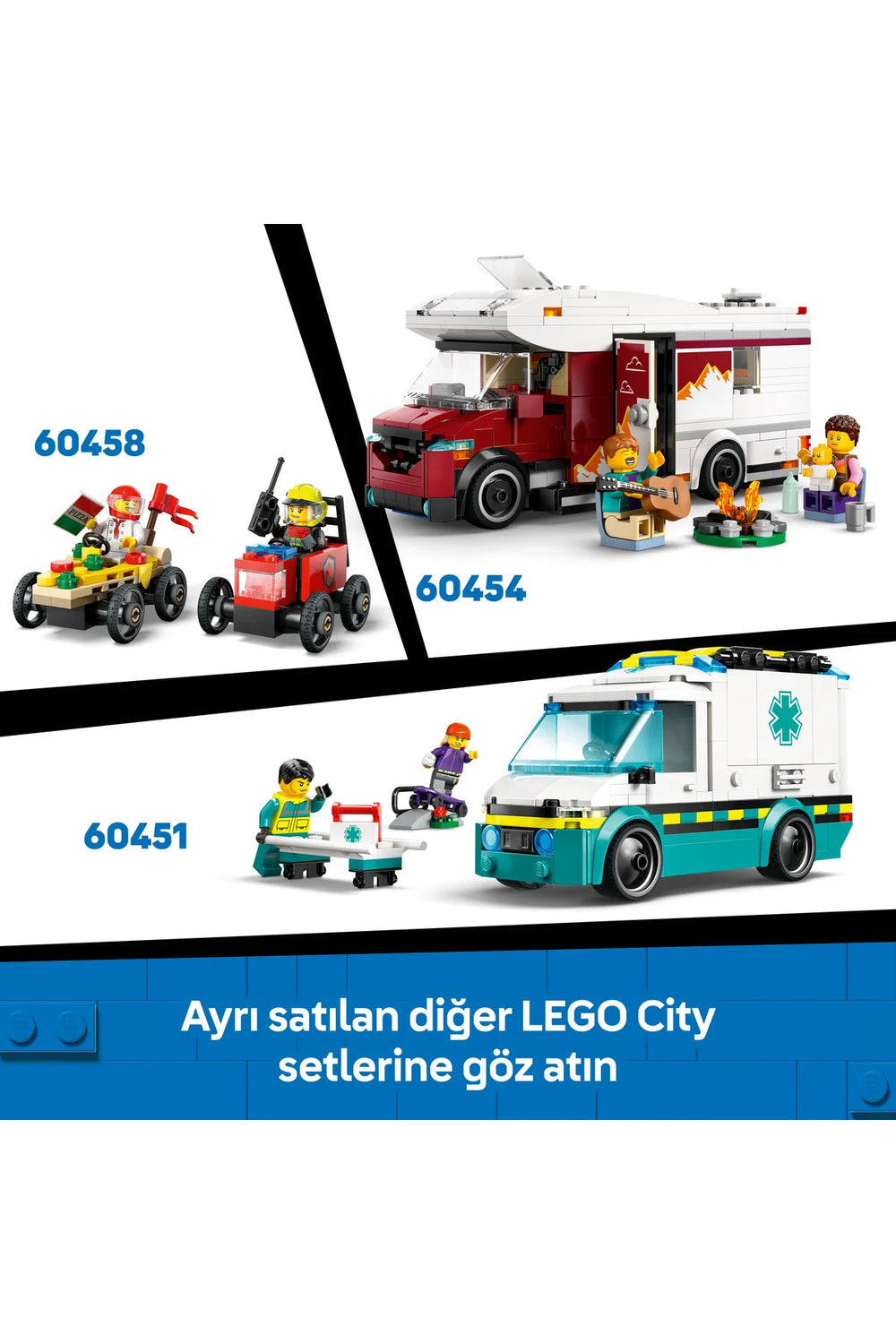 ® City Cankurtaran Kamyoneti 60453 - 6+ Çocuklar için Yaratıcı Oyuncak Yapım Seti (214P)