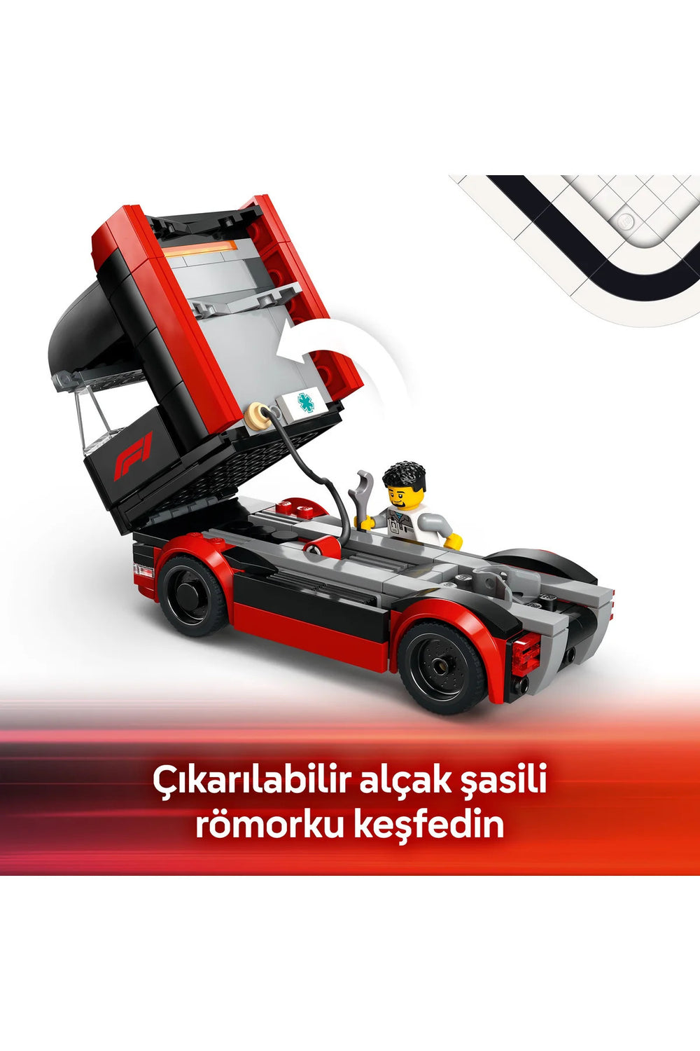 LEGO City RB20 ve AMR24 F1 Arabalı F1 Kamyonu 60445