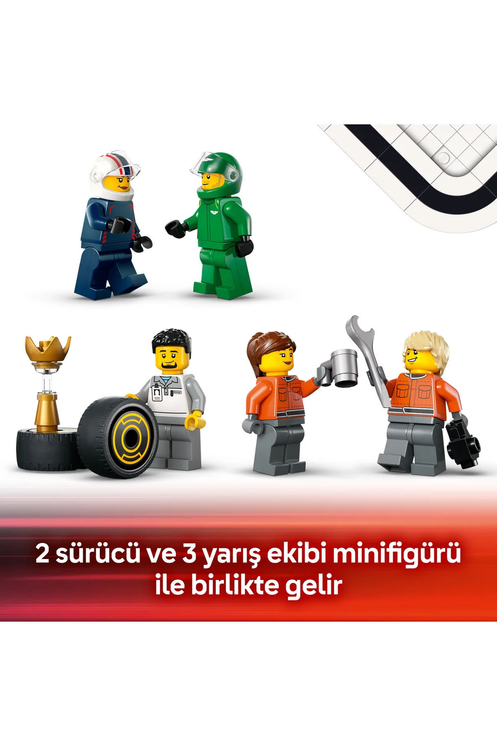 LEGO City RB20 ve AMR24 F1 Arabalı F1 Kamyonu 60445