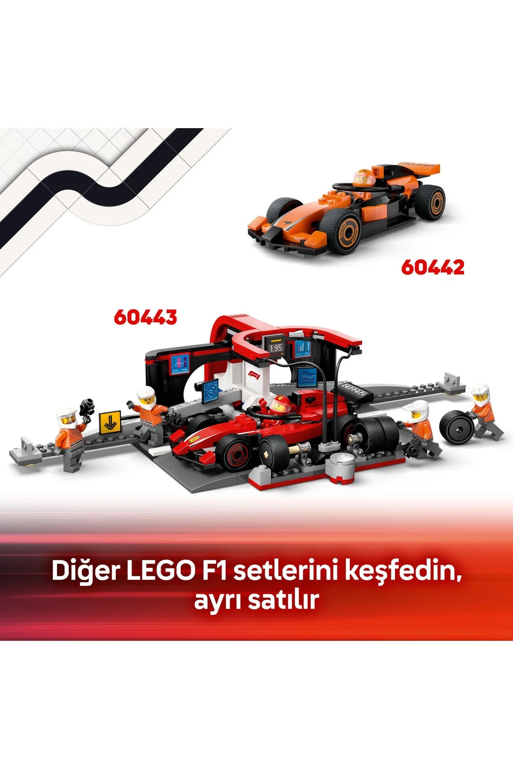 LEGO City RB20 ve AMR24 F1 Arabalı F1 Kamyonu 60445
