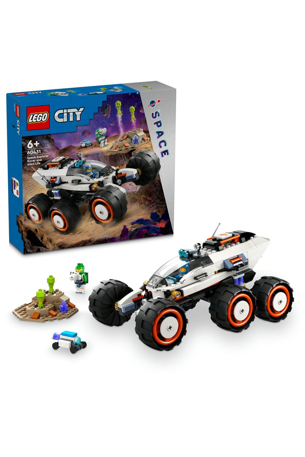 ® City Uzay Keşif Robotu ve Uzaylı Canlı 60431  - 6 Yaş ve Üzeri İçin Yapım Seti (311 Parça)