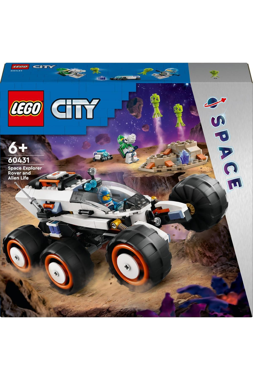 ® City Uzay Keşif Robotu ve Uzaylı Canlı 60431  - 6 Yaş ve Üzeri İçin Yapım Seti (311 Parça)