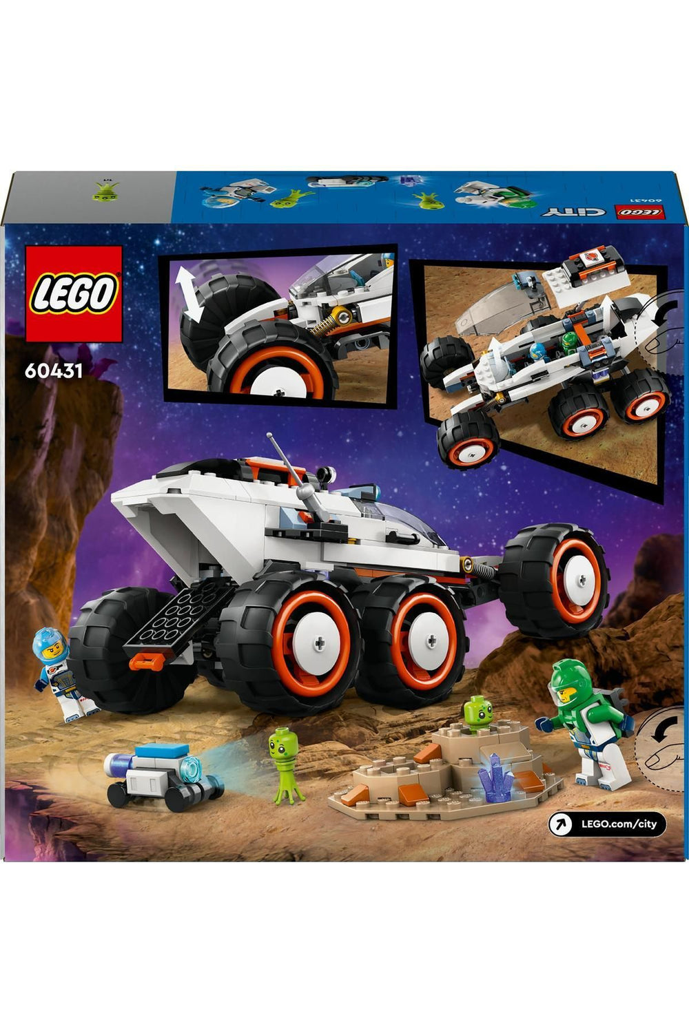 ® City Uzay Keşif Robotu ve Uzaylı Canlı 60431  - 6 Yaş ve Üzeri İçin Yapım Seti (311 Parça)