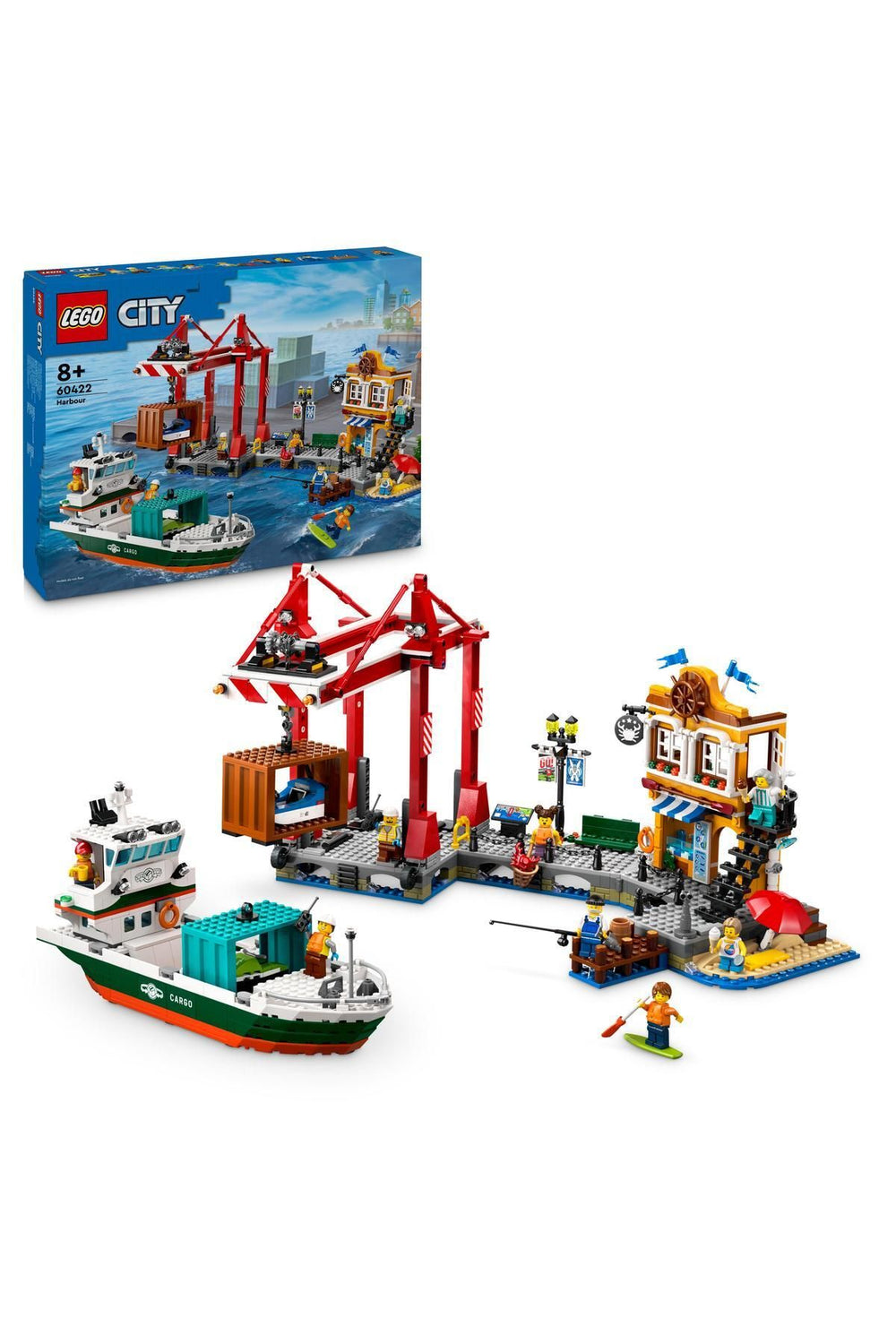 ® City Yük Gemili Liman 60422 - 8 Yaş ve Üzeri Çocuklar için Yaratıcı Oyuncak Yapım Seti