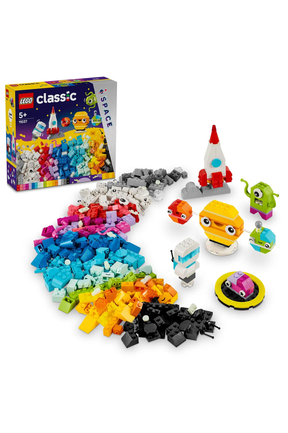 ® Classic Yaratıcı Uzay Gezegenleri 11037 - 4+ Çocuklar için Yaratıcı Oyuncak Yapım Seti (450P)