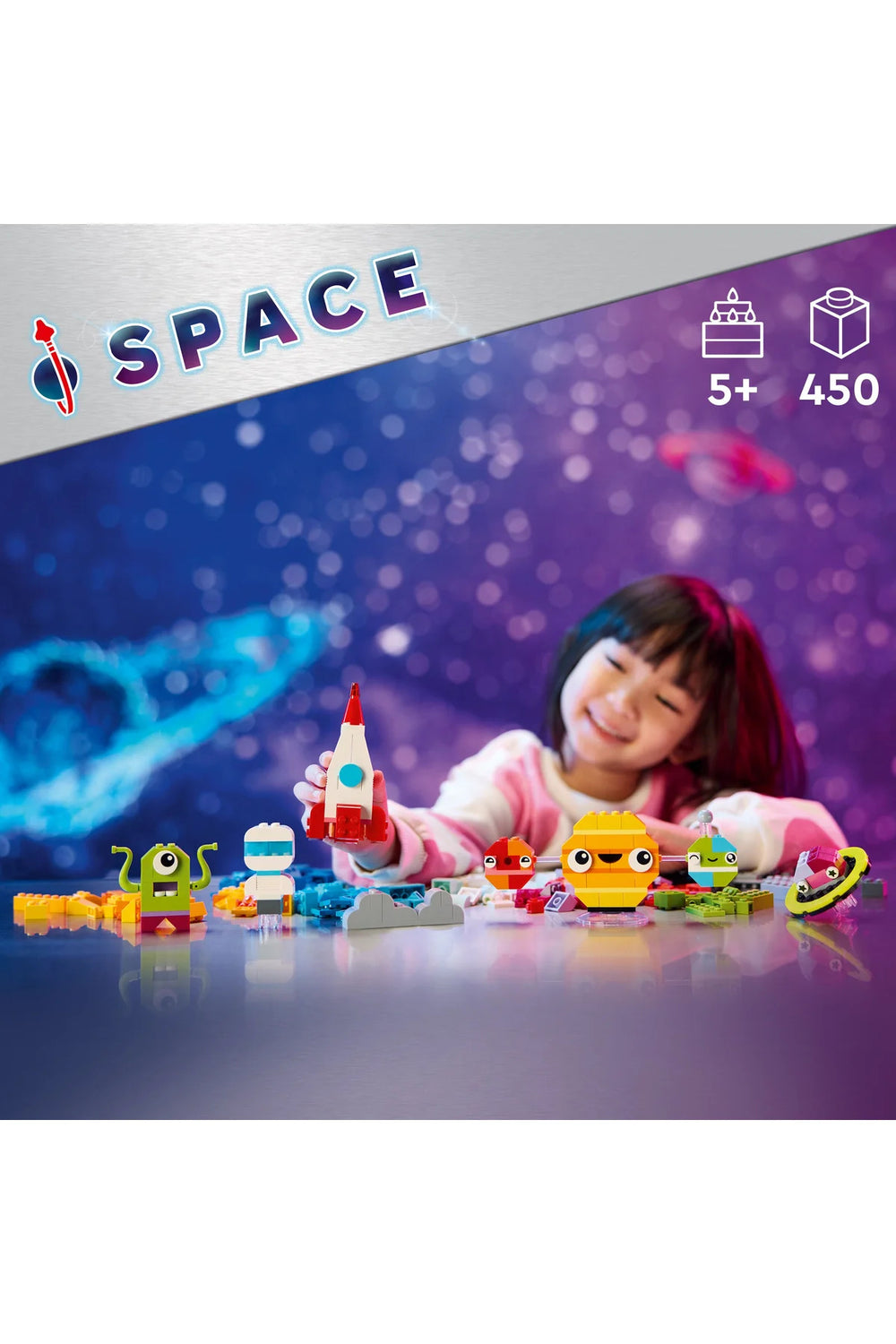 ® Classic Yaratıcı Uzay Gezegenleri 11037 - 4+ Çocuklar için Yaratıcı Oyuncak Yapım Seti (450P)