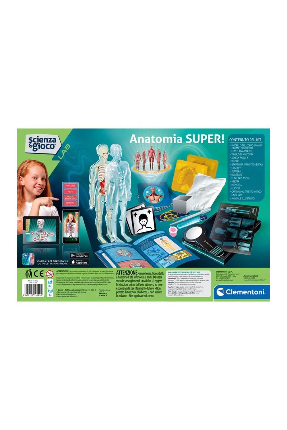 CLEMENTONI 64474 Bilim ve Oyun - Süper Anatomi +8 yaş