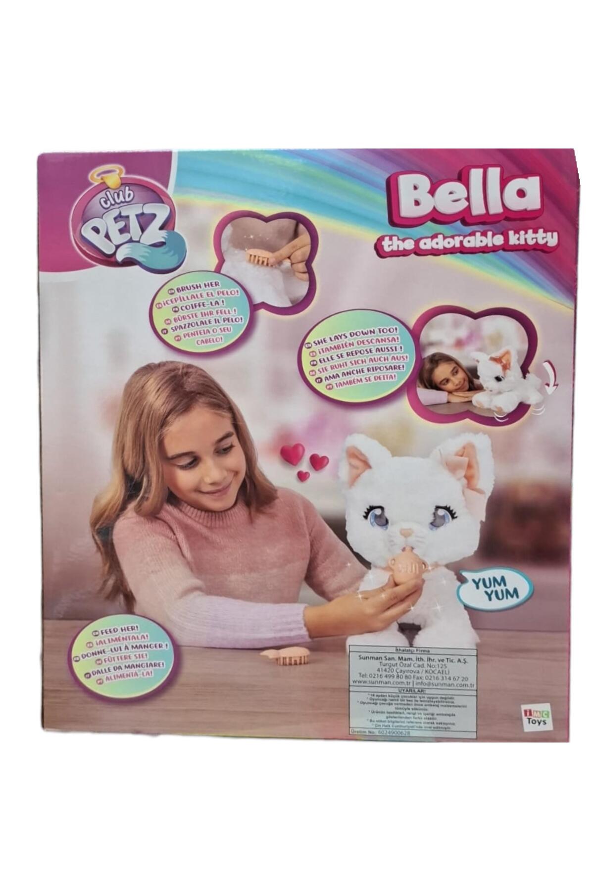 CLUB PETZ 907737 PELÜŞ SEVİMLİ KEDİCİK BELLA FONKSİYONLU HAREKETLİ SESLİ 18M+