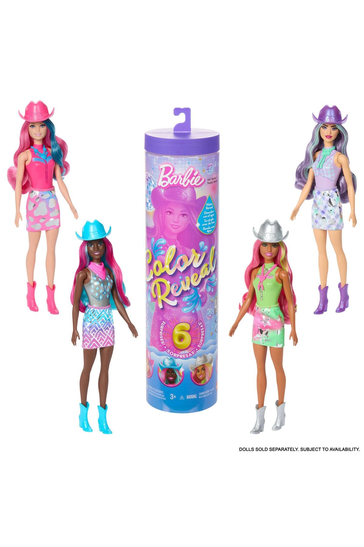 Color Reveal™ - Renk Değiştiren Sürpriz Barbie Disco Star Serisi | JCP01