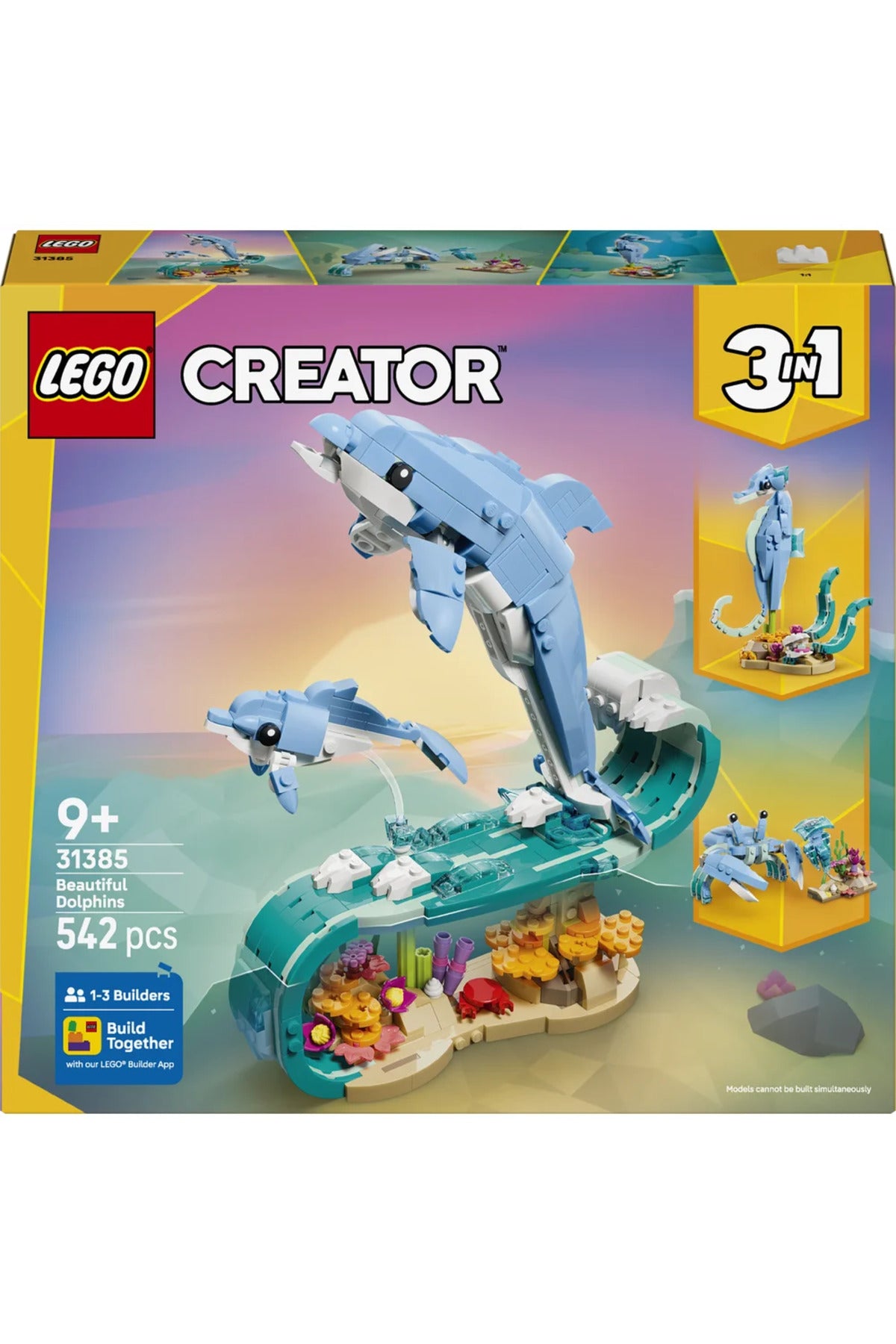 LEGO Creator Deniz Hayvanları: Güzel Yunuslar 31385
