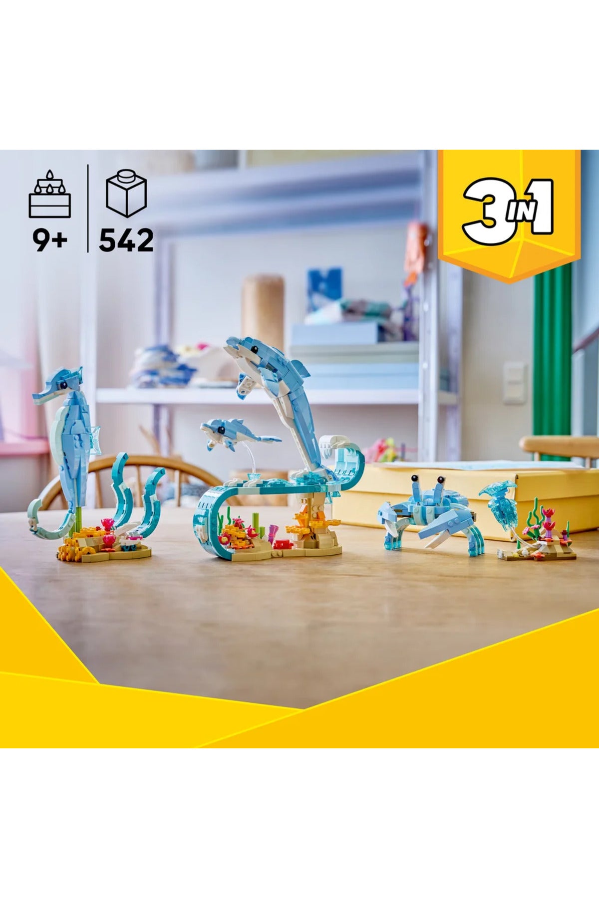 LEGO Creator Deniz Hayvanları: Güzel Yunuslar 31385