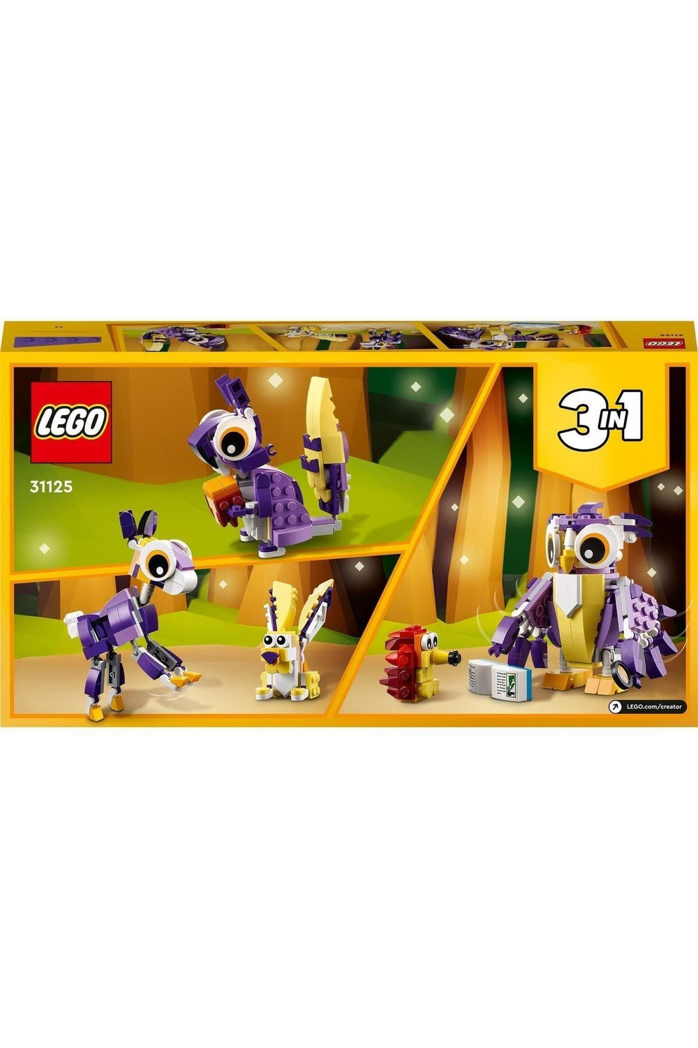 ® Creator 3’ü 1 Arada Fantastik Orman Yaratıkları 31125 - Yaratıcı Oyuncak Yapım Seti(175 Parça)