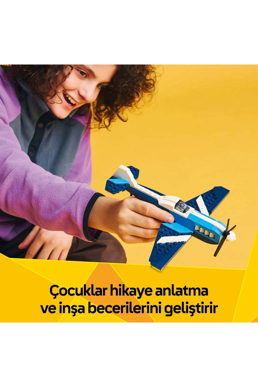 ® Creator 3’ü 1 Arada Uçak: Yarış Uçağı 31160 - 7+ Çocuklar için Yaratıcı Oyuncak Yapım Seti (178P)