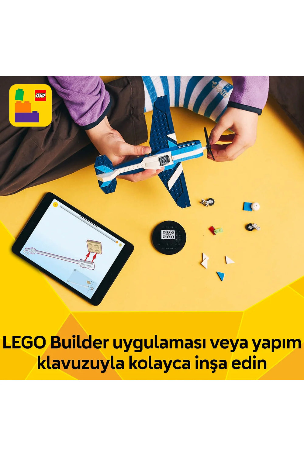 ® Creator 3’ü 1 Arada Uçak: Yarış Uçağı 31160 - 7+ Çocuklar için Yaratıcı Oyuncak Yapım Seti (178P)