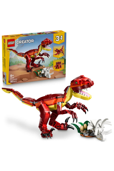 ® Creator 3’ü 1 Arada Vahşi Dinozor 31379 – 8+ Yaratıcı Oyuncak Yapım Seti (283 Parça)