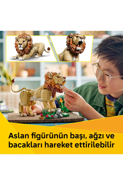 LEGO Creator 3’ü 1 Arada Vahşi Hayvanlar: Görkemli Aslan 31386