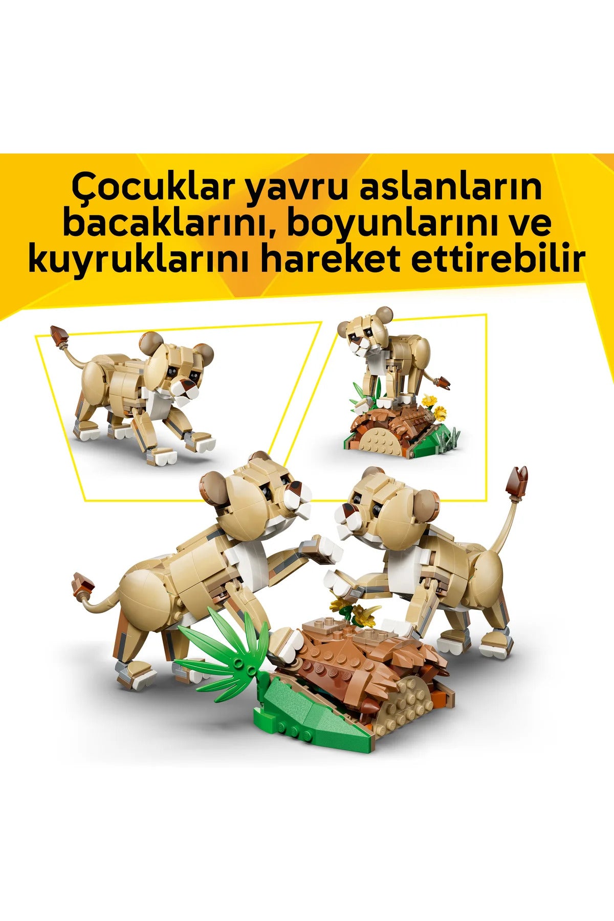 LEGO Creator 3’ü 1 Arada Vahşi Hayvanlar: Görkemli Aslan 31386