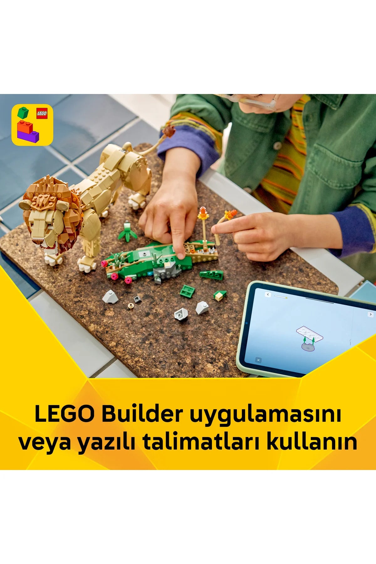 LEGO Creator 3’ü 1 Arada Vahşi Hayvanlar: Görkemli Aslan 31386
