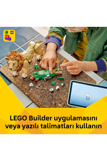 LEGO Creator 3’ü 1 Arada Vahşi Hayvanlar: Görkemli Aslan 31386