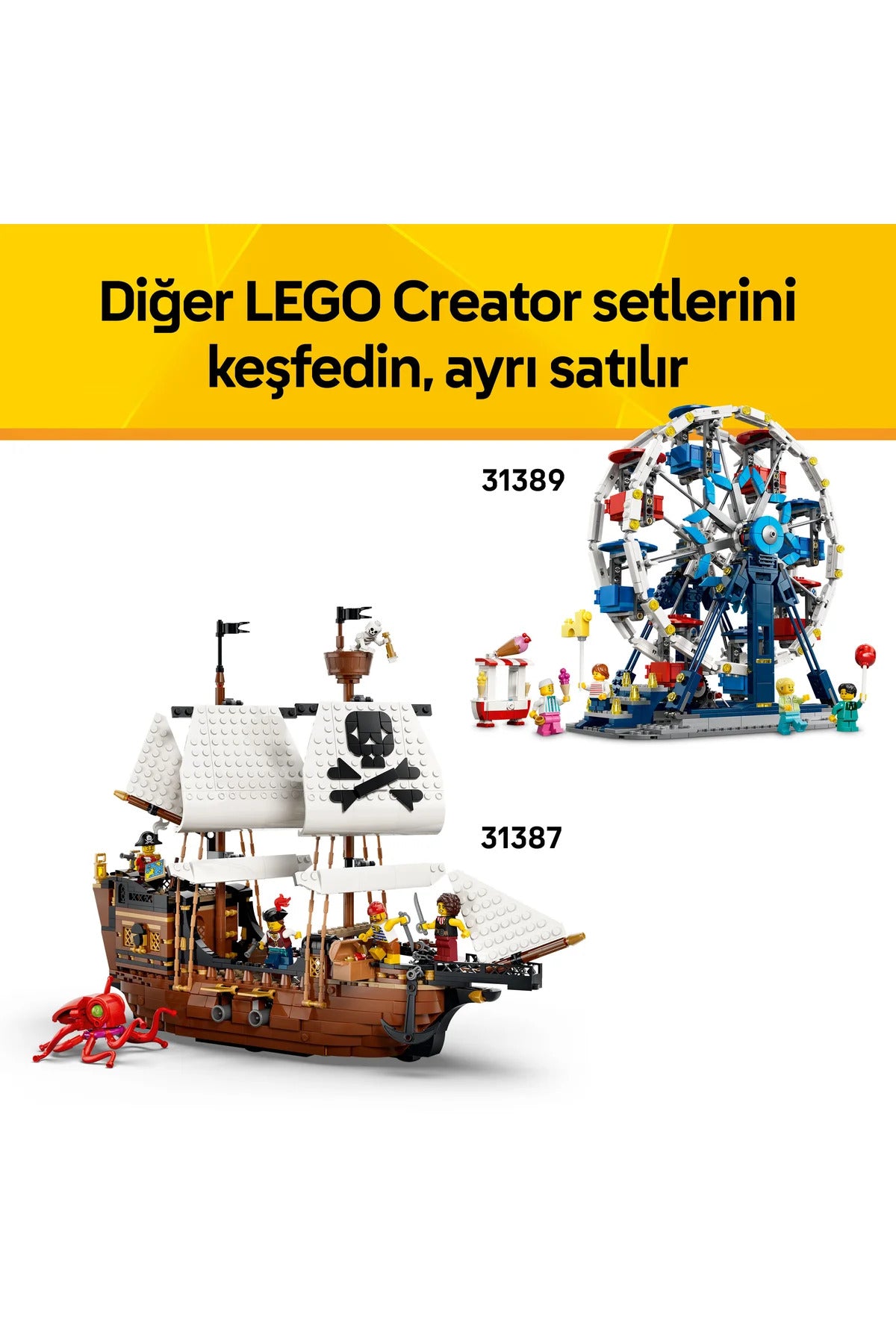 LEGO Creator 3’ü 1 Arada Vahşi Hayvanlar: Görkemli Aslan 31386